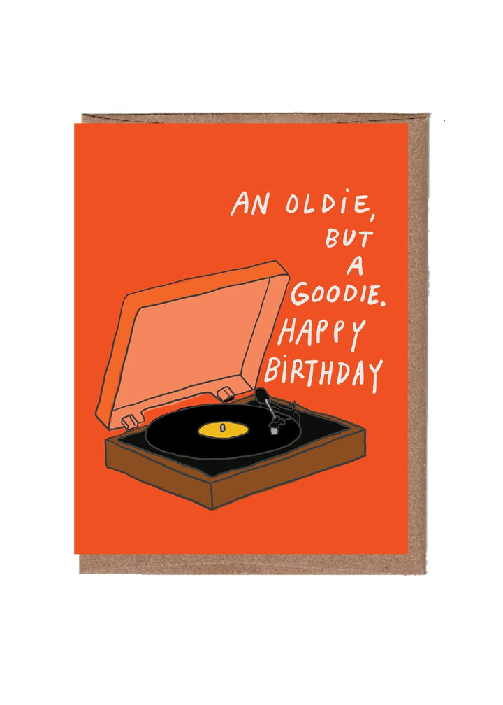 Oldie Vinyl Bday Card