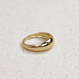 Mini Polished Dome Ring - Gold