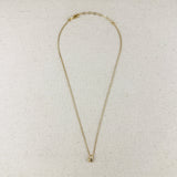 Uneven Heart Necklace - Gold