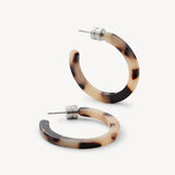 Mini Hoops - Ash Blonde Tortoise