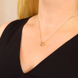 Uneven Heart Necklace - Gold