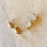 Rounded Chunky Clicker Hoop - Gold