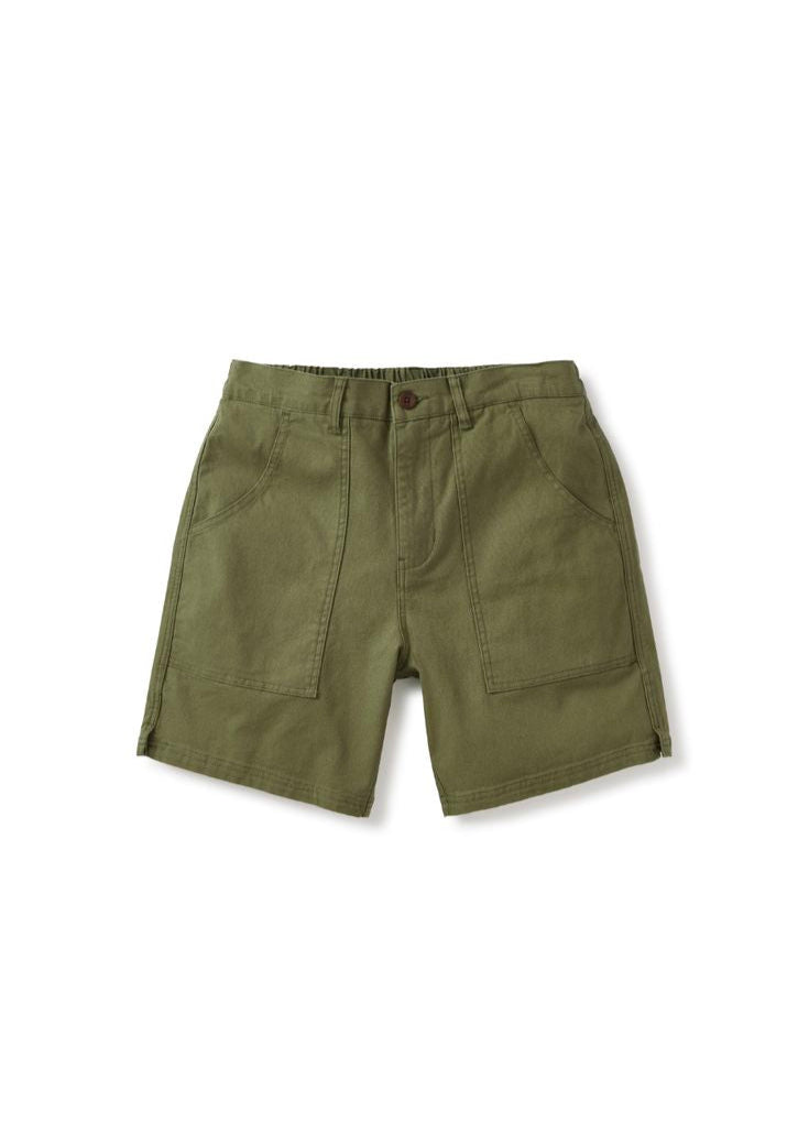 Trails Canvas Short - Clover