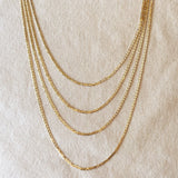 Flat Mariner Chain - Gold