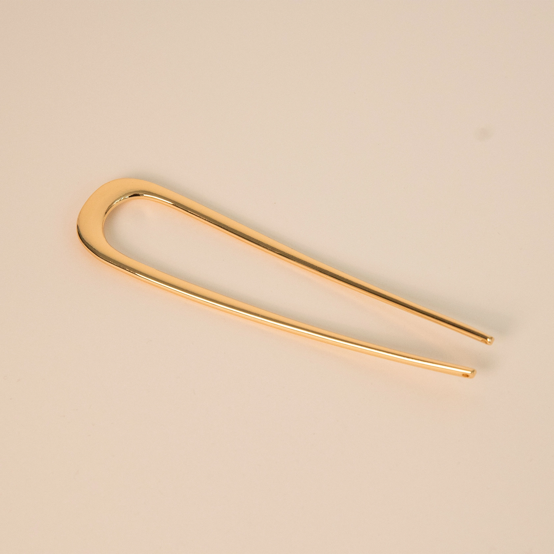 Minimalist Hair Pin - Gold