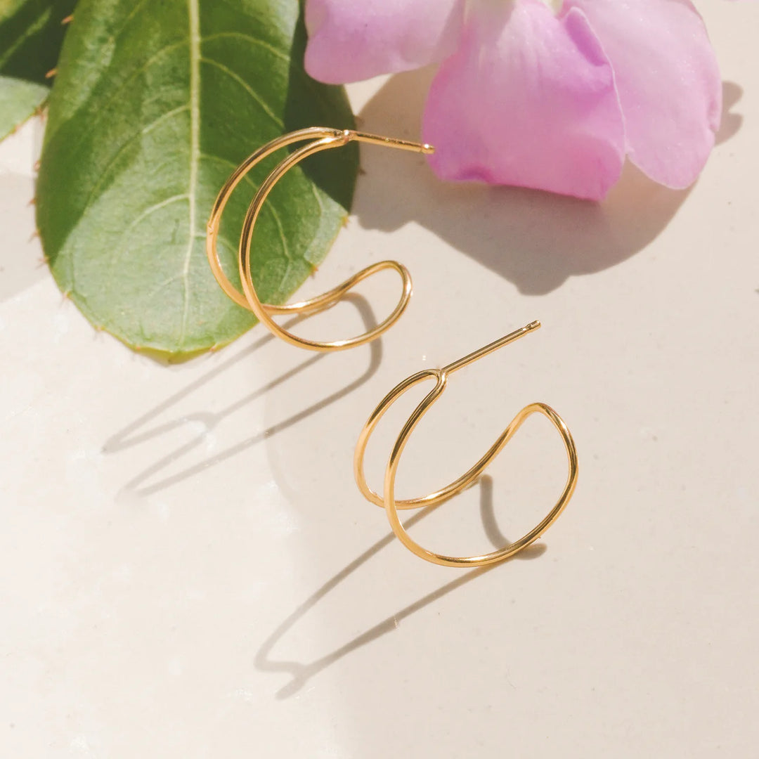Swell Hoops - Gold