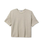 Ezra Terry Short Sleeve Sweatshirt - Oatmeal
