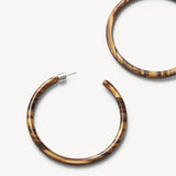 Large Hoops - Tigers Eye