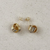 Wire Knot Studs - Gold