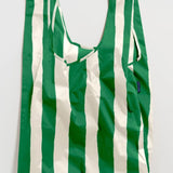 Big Baggu - Green Painted Stripes