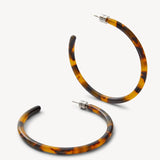 Large Hoops - Classic Tortoise