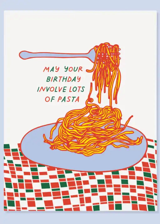 Pasta Birthday Card