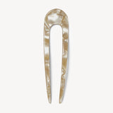 French Hair Pin - Sand Shell