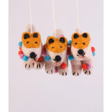 Felt Ornament - Christmas Lights Dog