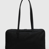 Medium Nylon Bowler Bag - Black