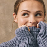 Chunky Knit Sweater - Cornflower Blue