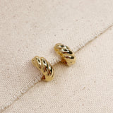 Croissant Clicker Hoops - Gold