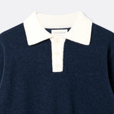 Apa Knitted Polo - Navy