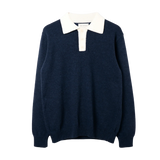 Apa Knitted Polo - Navy