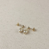 Drop Baroque Pearl Earring - Gold