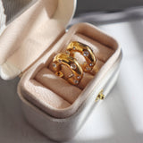 Chunky Dazzle Hoops - CZ