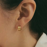 Mila Huggie Hoops - Gold