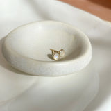 Moonstone Gemstone Studs - Gold