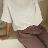 Lenny Cotton Gauze Top - Sand