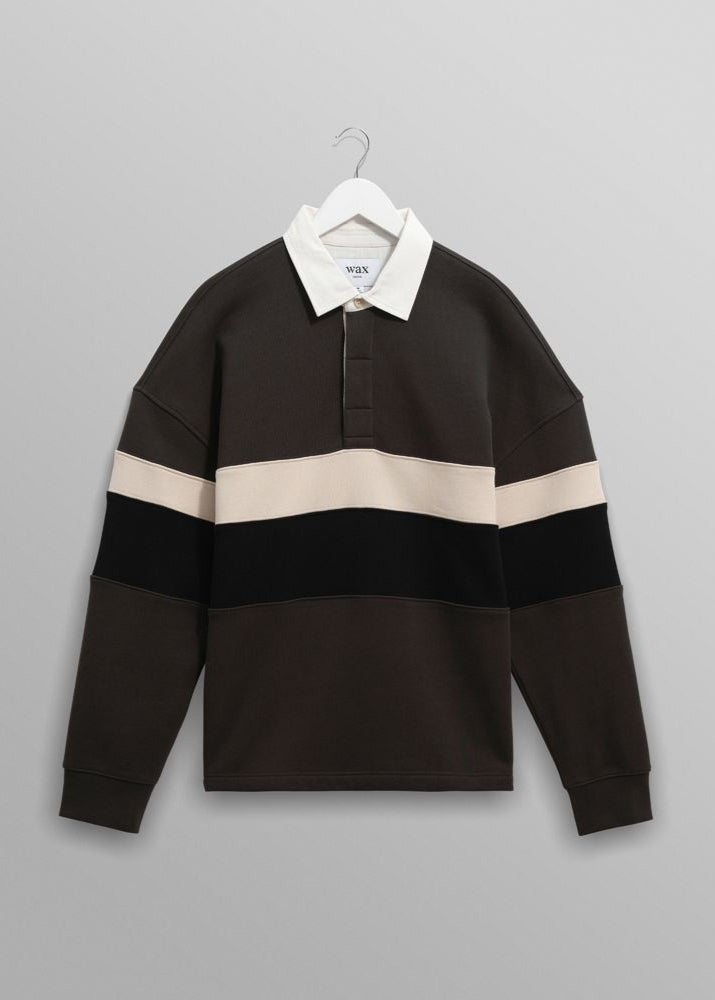 Rowhill Rugby Shirt - Brown / Black