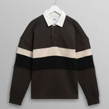Rowhill Rugby Shirt - Brown / Black