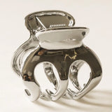 Metal Hair Claw Clip - Silver