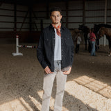 Barstow Western Shirt - Marble Black Denim