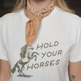 Hold Your Horses Tee - Off White
