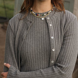 Sweater Rib Shell - Charcoal Grey