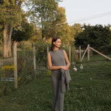 Sweater Rib Shell - Charcoal Grey