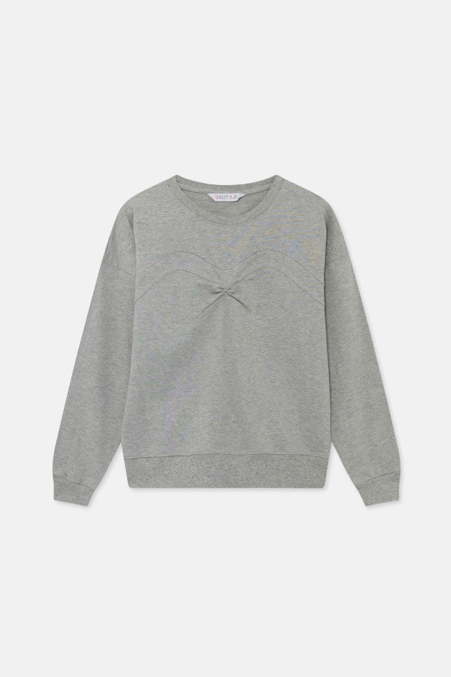 A flat lay image showing the front side of the Sweatshirt with Seam Detail