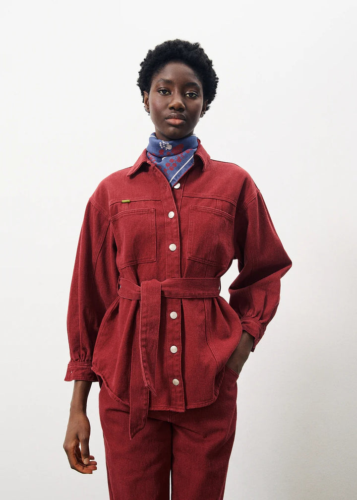 Lisandre Overshirt - Bordeaux