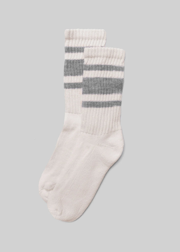 Mono Stripe Socks - Grey