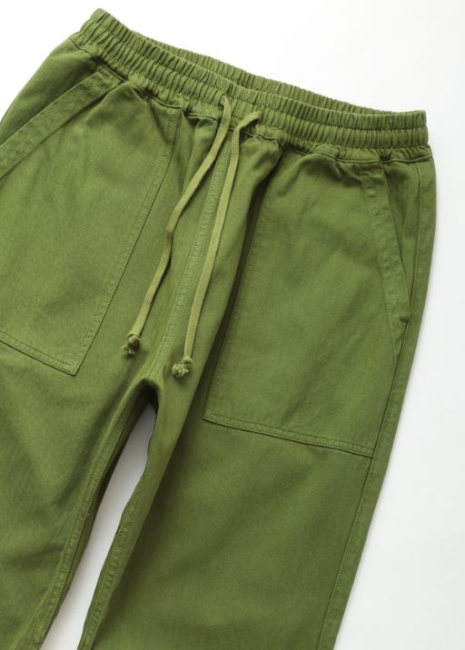 Herringbone Chef Pant - Pesto