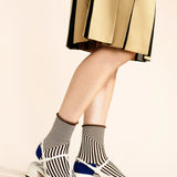 Corbusier Crew Socks - Brown