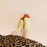 Corbusier Crew Socks - Citron