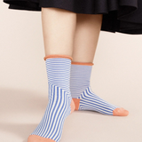 Corbusier Crew Socks - Cornflower