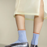 Corbusier Crew Socks - Cornflower