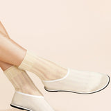 Mykonos Sheer Short Crew Sock - Nude