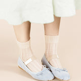 Mykonos Sheer Short Crew Sock - Nude