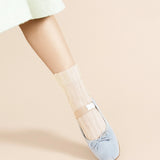 Mykonos Sheer Short Crew Sock - Nude