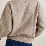 Rumi Speckle Knit Sweater - Stone