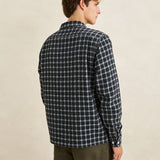 Jacquard Check LS Shirt - Black