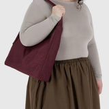Nylon Shoulder Bag - Mahogany