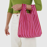 Baby Baggu - Pink & Red Painted Stripes